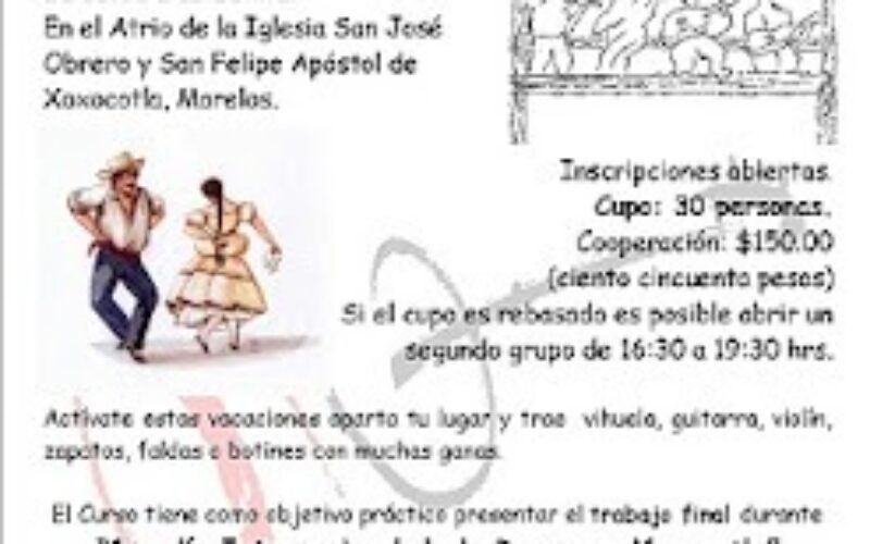 Curso – Taller de Introducción a la Música y la Danza Folklórica Mexicana.